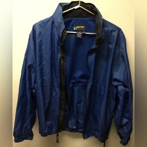 Eddie Bauer Ebtek Men’s Sz S Vtg Windbreaker w/ Hood Blue lightweight Jacket